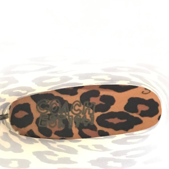 COACH Pixy Leopard Rubber Mid Calf Pull On Rain Boots Women’s Size 6 - Picture 12 of 16